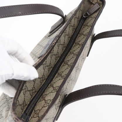 Gucci Plus Tote GG Coated Canvas with Leather, BEIGE, CANVAS, Tote bag