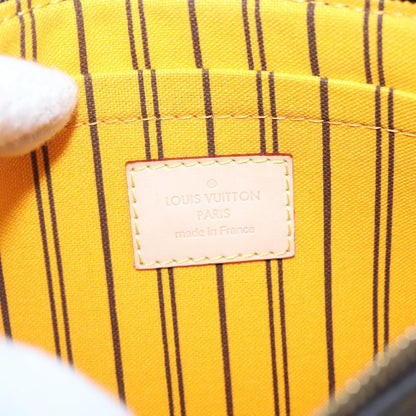 Louis Vuitton Neverfull Pochette Monogram Canvas, BROWN, CANVAS, Tote bag