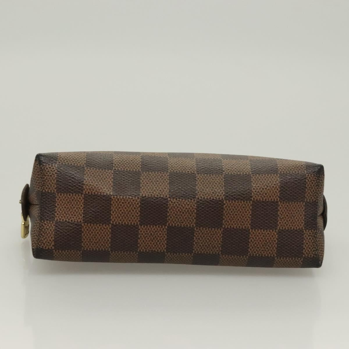 Louis Vuitton Cosmetic Pouch Damier, BROWN, CANVAS, Toiletry Case