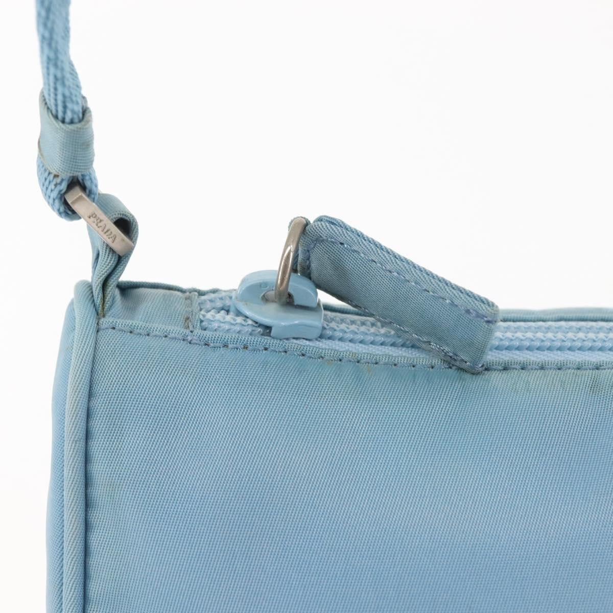 Prada Pochette Shoulder Bag Tessuto, BLUE, NYLON, Clutche & pouche