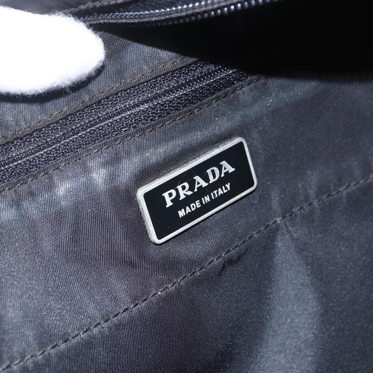 Prada Vintage Zip Tote Tessuto, BLACK, NYLON, Tote bag