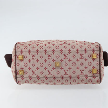Louis Vuitton Josephine Handbag Mini Lin, RED, CANVAS, Handbag
