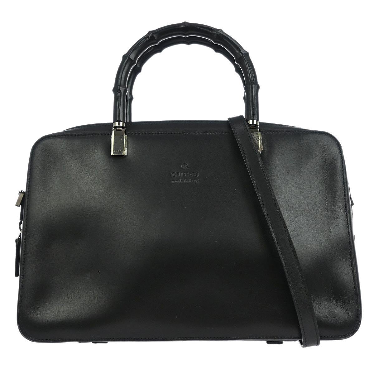 Gucci Convertible Briefcase Leather, BLACK, LEATHER, Briefcase