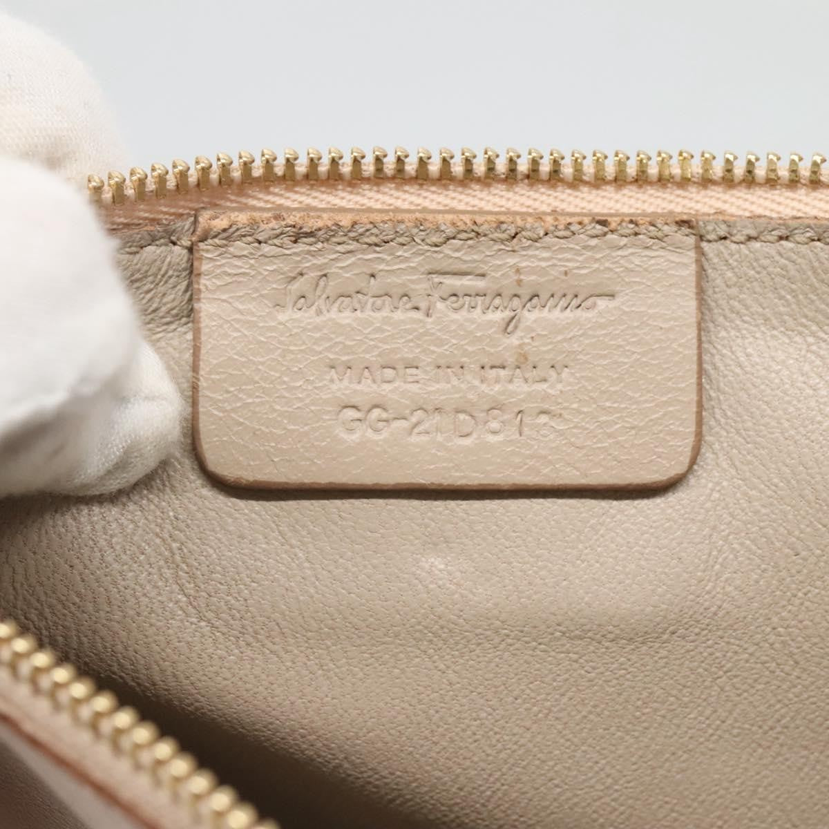 Salvatore Ferragamo Sookie Satchel Leather, BEIGE, LEATHER, Handbag