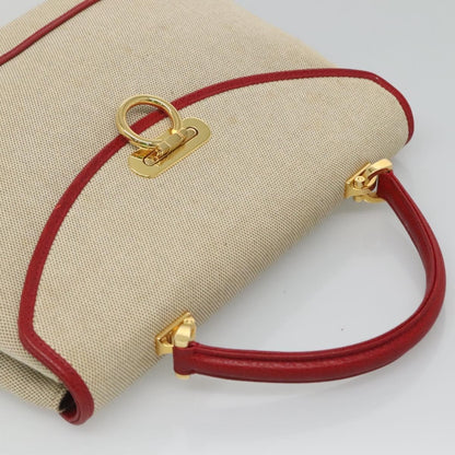 Bally Handbag Canvas, BEIGE, CANVAS, Handbag