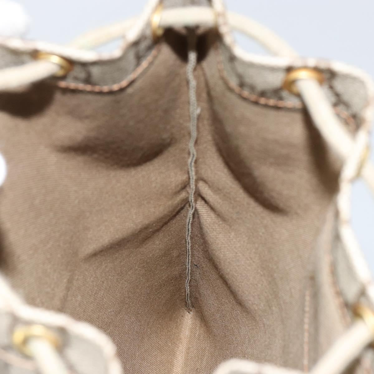 Gucci Drawstring Bucket Bag GG Canvas, BEIGE, CANVAS, Clutche & pouche