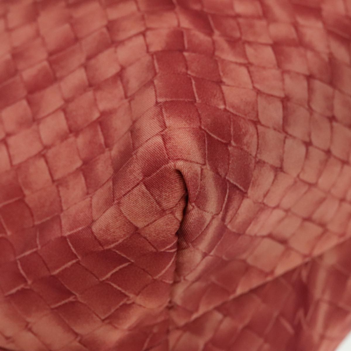 Bottega Veneta Intrecciolusion Tote Printed Nylon, ORANGE, NYLON, Tote bag