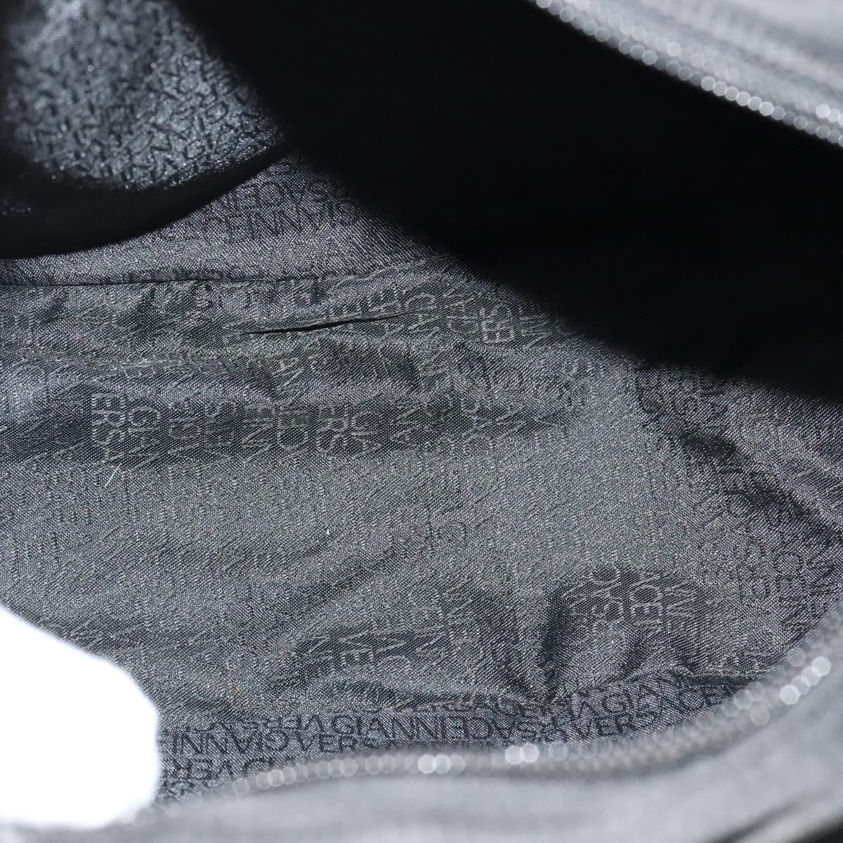 Versace Medusa Shoulder Bag Leather, BLACK, LEATHER, Shoulder bag