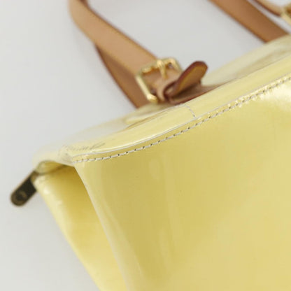 Louis Vuitton Rosewood Avenue Handbag Monogram Vernis, YELLOW, PATENT_LEATHER, Handbag