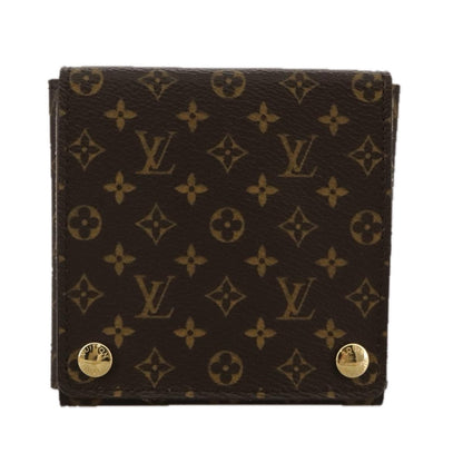 Louis Vuitton CASE JEWELRY BOX Canvas, BROWN, CANVAS, Wallets