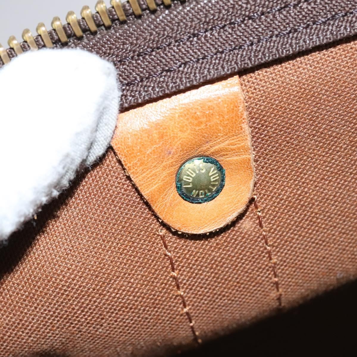 Louis Vuitton Keepall Bag Monogram Canvas, BROWN, CANVAS, Travel bag