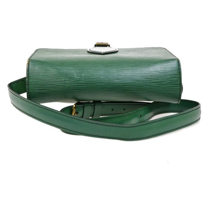 Louis Vuitton Cartouchiere Handbag Epi Leather, GREEN, LEATHER, Handbag