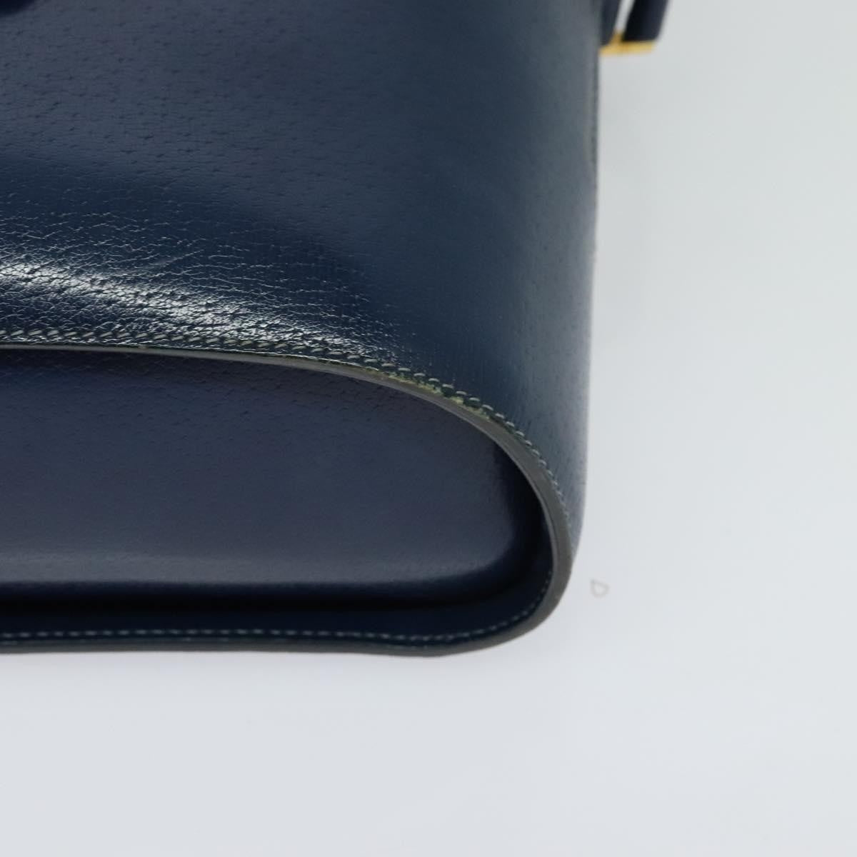 Gucci Vintage Shoulder Bag Leather, BLUE, LEATHER, Shoulder bag