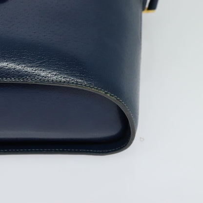 Gucci Vintage Shoulder Bag Leather, BLUE, LEATHER, Shoulder bag