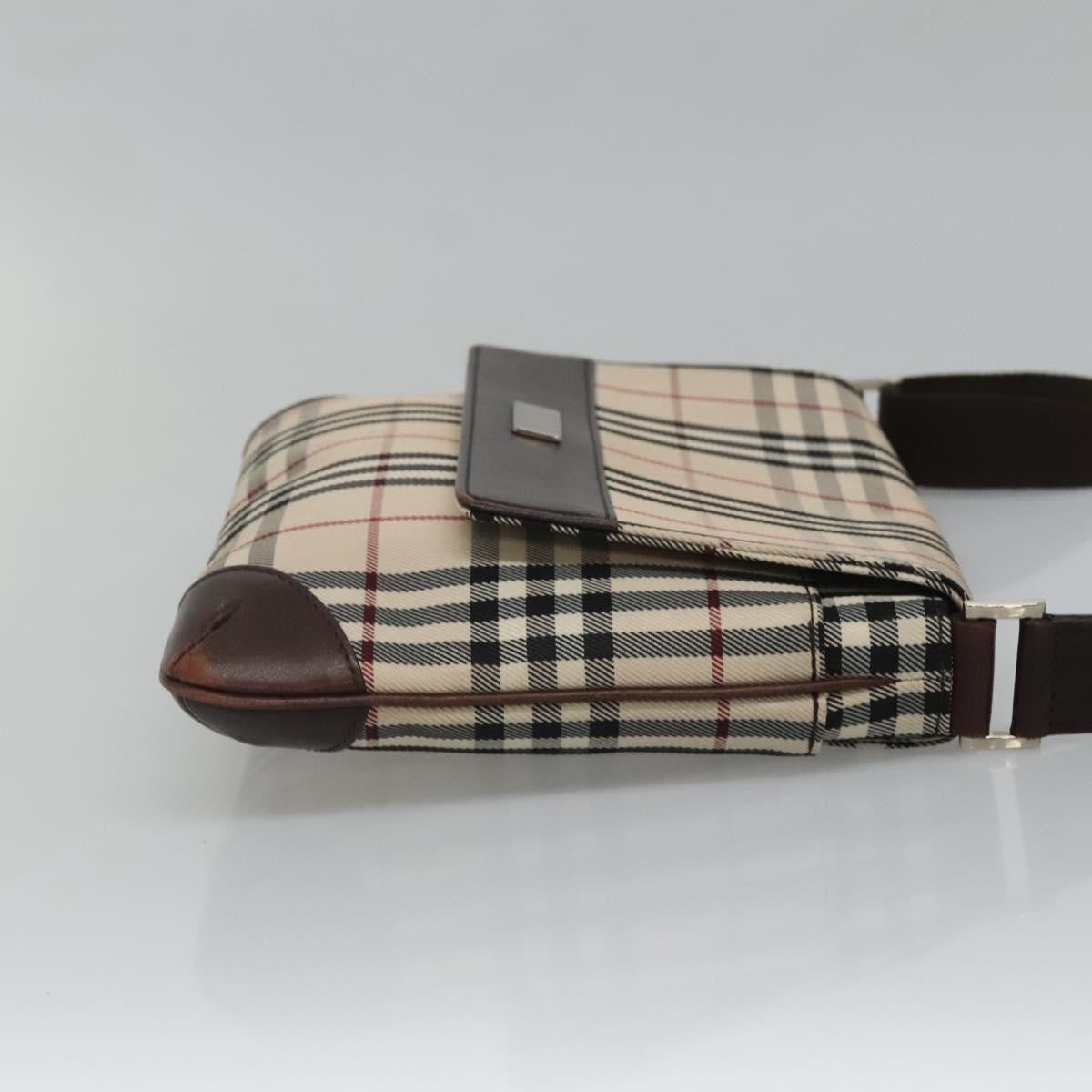 Burberry Nova check Shoulder bag Canvas, BEIGE, CANVAS, Shoulder bag