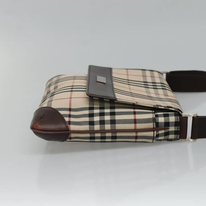 Burberry Nova check Shoulder bag Canvas, BEIGE, CANVAS, Shoulder bag