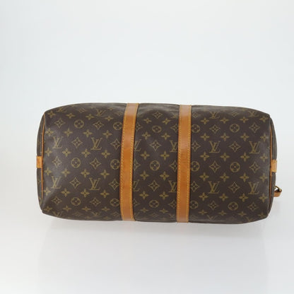 Louis Vuitton Keepall Bandouliere Bag Monogram Canvas, BROWN, CANVAS, Travel bag