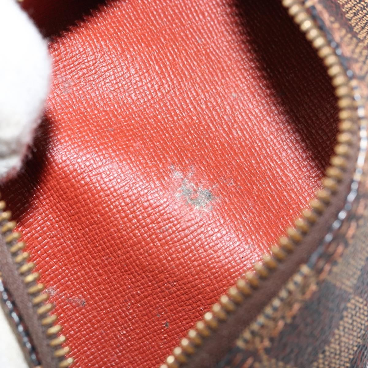 Louis Vuitton Papillon Pochette Damier, BROWN, CANVAS, Clutche & pouche