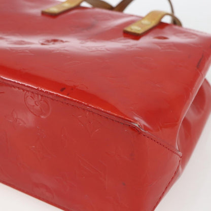 Louis Vuitton Reade Handbag Monogram Vernis, Red, Patent Leather, Handbag