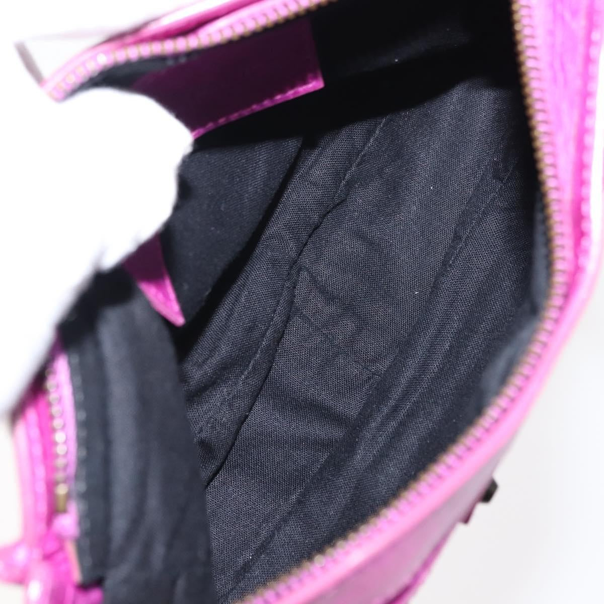 Balenciaga Classic Studs Cosmetic Pouch Leather, PURPLE, LEATHER, Clutche & pouche