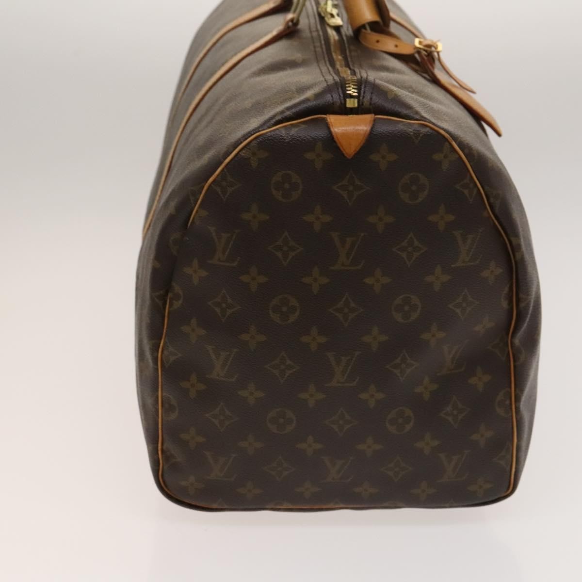 Louis Vuitton Keepall Bag Monogram Canvas, BROWN, CANVAS, Travel bag