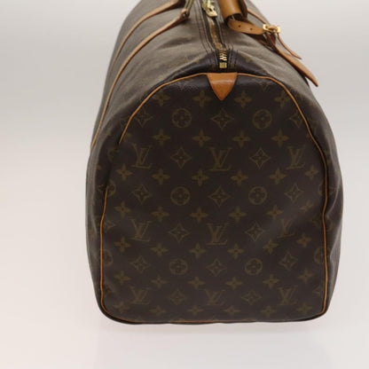 Louis Vuitton Keepall Bag Monogram Canvas, BROWN, CANVAS, Travel bag