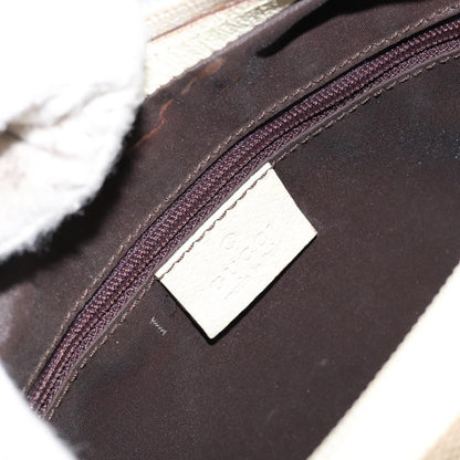 Gucci Vintage Shoulder Bag Canvas, BEIGE, CANVAS, Shoulder bag
