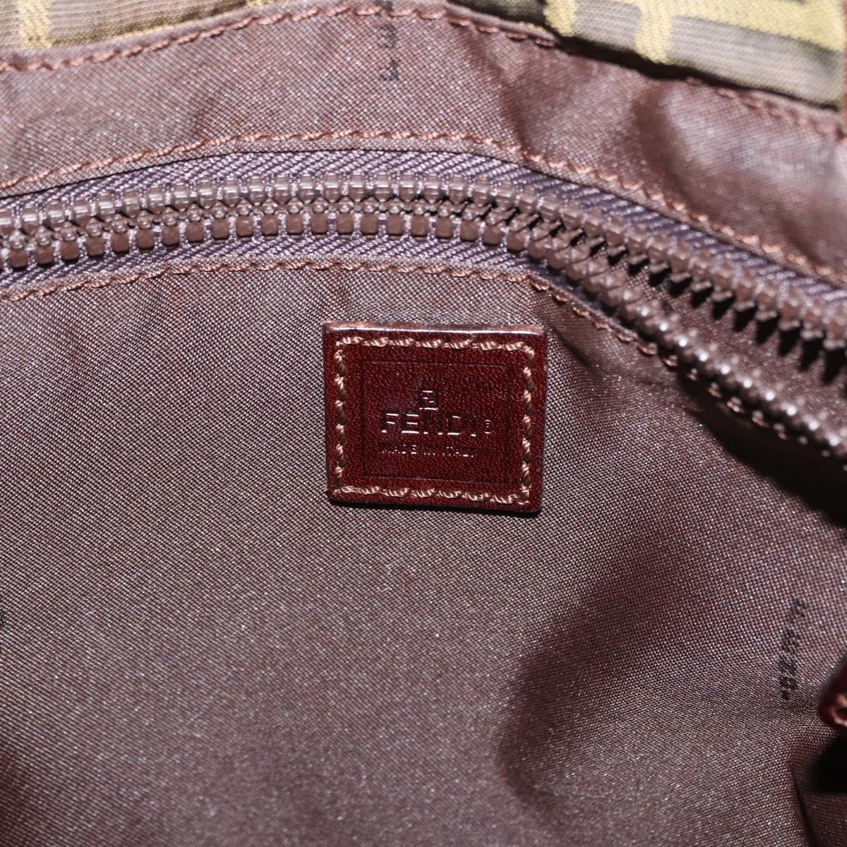 Fendi Zucca Tote bag FF motif, BROWN, CANVAS, Tote bag