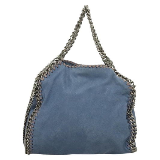 Stella McCartney Falabella Fold Over Crossbody Bag Suede, BLUE, SUEDE, Crossbody bag