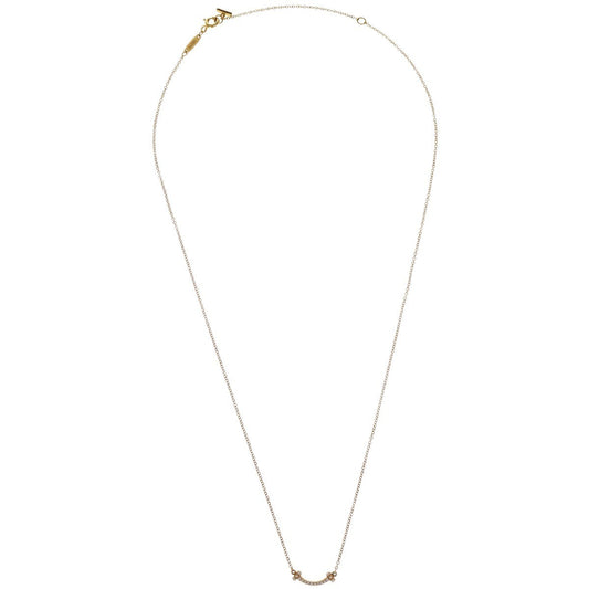 Tiffany & Co. T Smile Pendant Necklace 18K Yellow Gold with Diamonds, Gold, Yellow Gold, Necklace