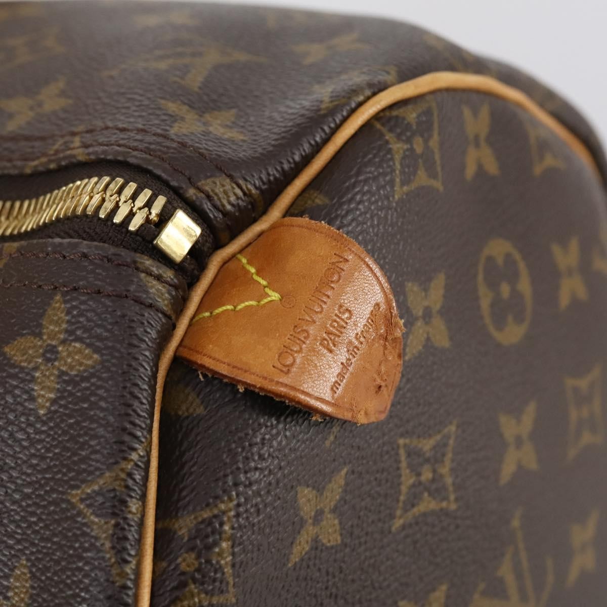 Louis Vuitton Keepall Bag Monogram Canvas, BROWN, CANVAS, Travel bag