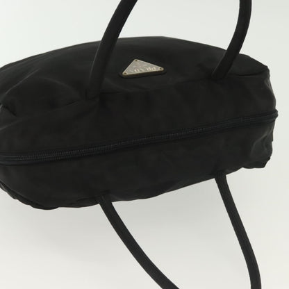 Prada Vintage Zip Handbag Tessuto, BLACK, NYLON, Handbag