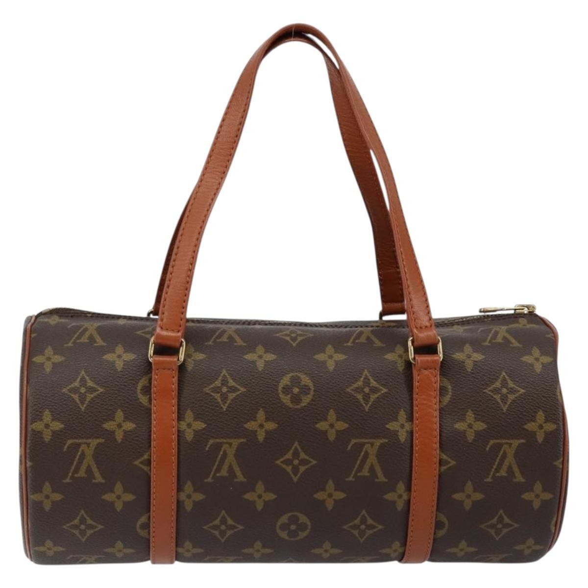 Louis Vuitton Papillon Handbag Monogram Canvas, BROWN, CANVAS, Handbag
