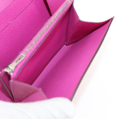 Hermes Constance Slim Wallet Epsom, PURPLE, LEATHER, Wallets
