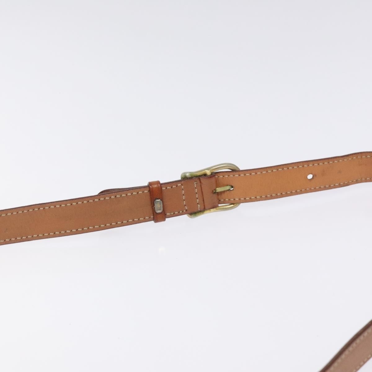 Celine Vintage Macadam Circle Logo Shoulder Bag Canvas and Leather, Brown, Canvas, Shoulder Bag