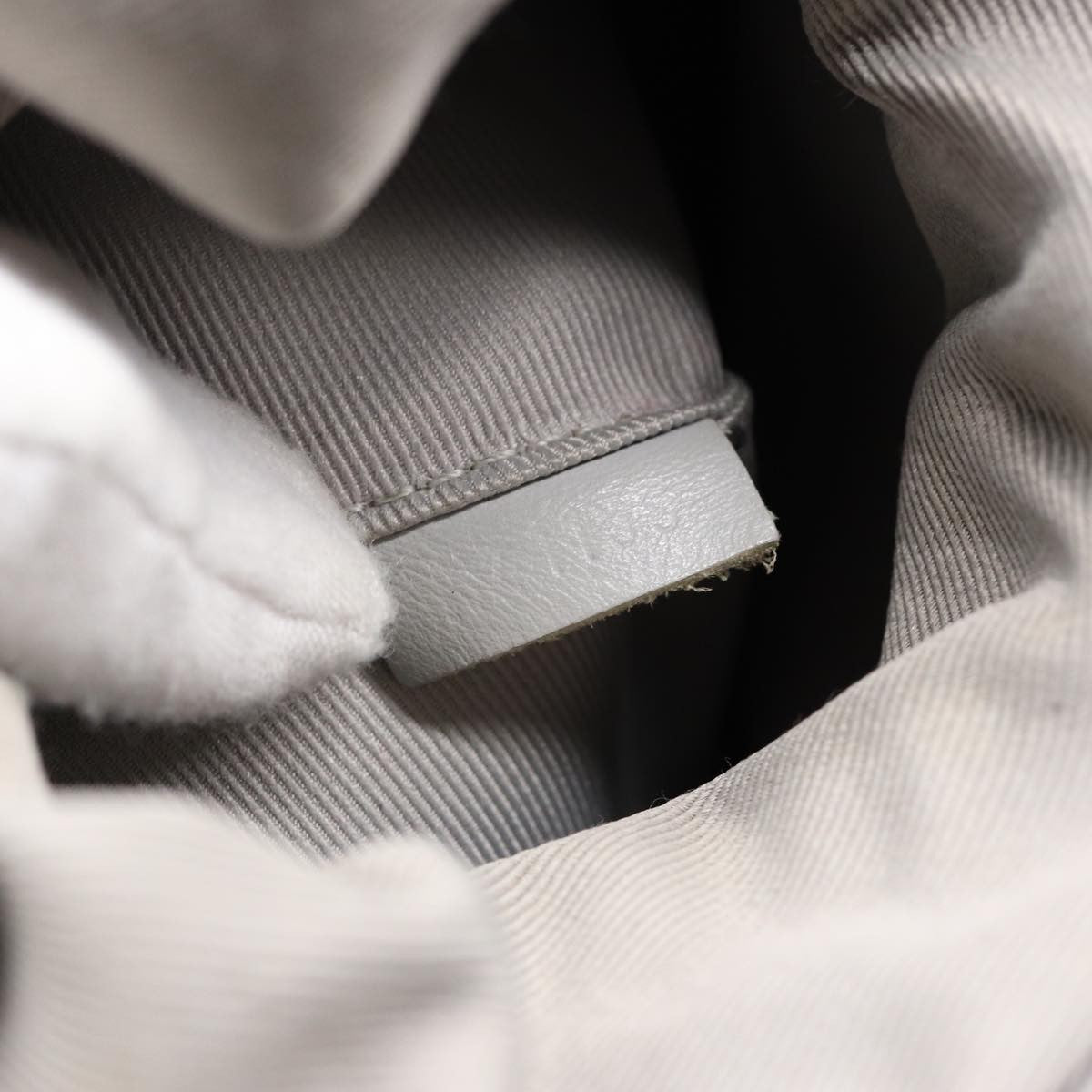 Louis Vuitton Chalk Nano Bag Limited Edition Logo Story Monogram Canvas, GRAY, CANVAS, Handbag