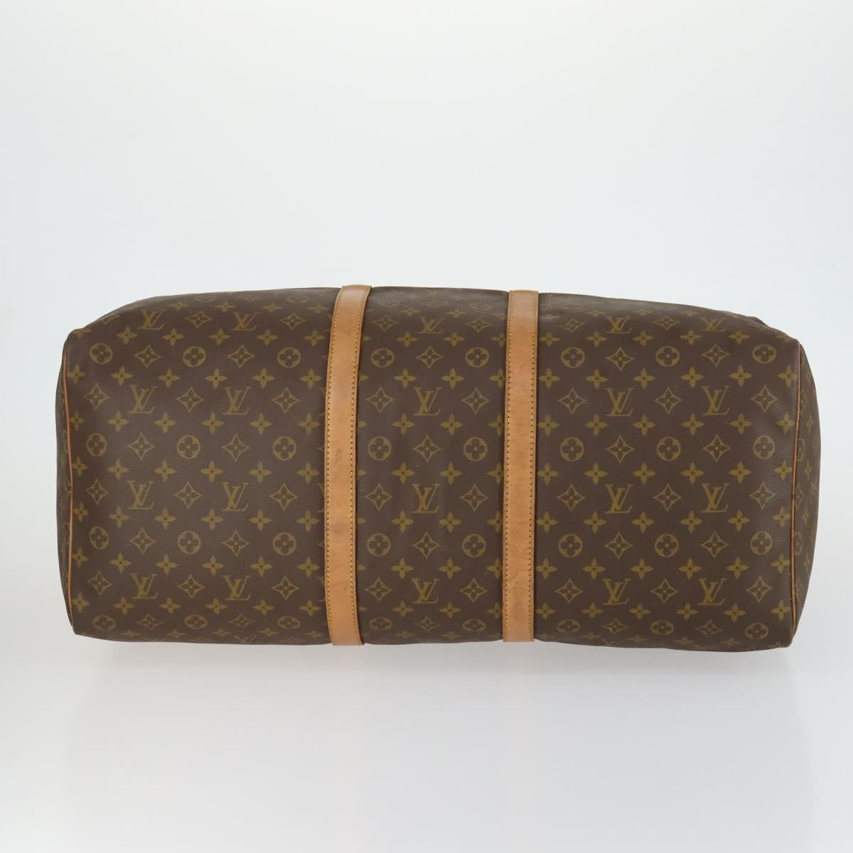 Louis Vuitton Keepall Bag Monogram Canvas, BROWN, CANVAS, Travel bag