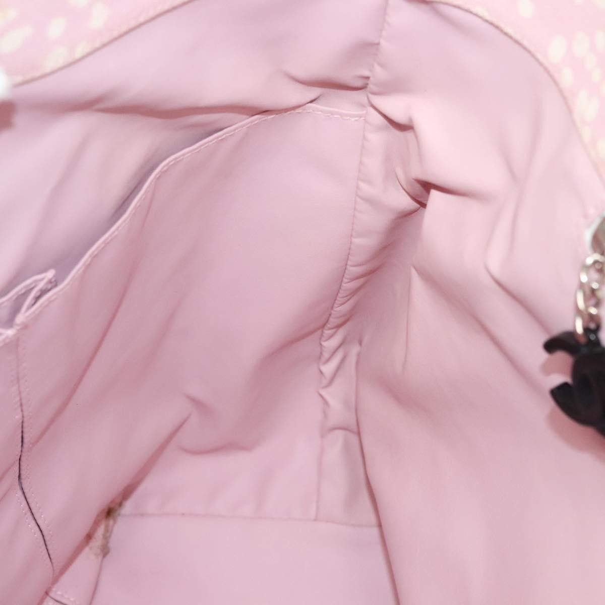 Chanel Biarritz Tote Quilted Canvas, PINK, CANVAS, Tote bag