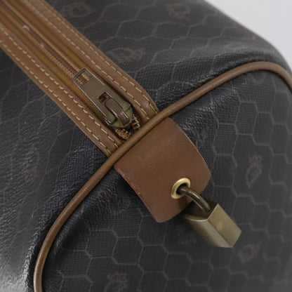 Christian Dior Vintage Honeycomb Boston bag Canvas and Leather, BLACK, CANVAS, Travel bag