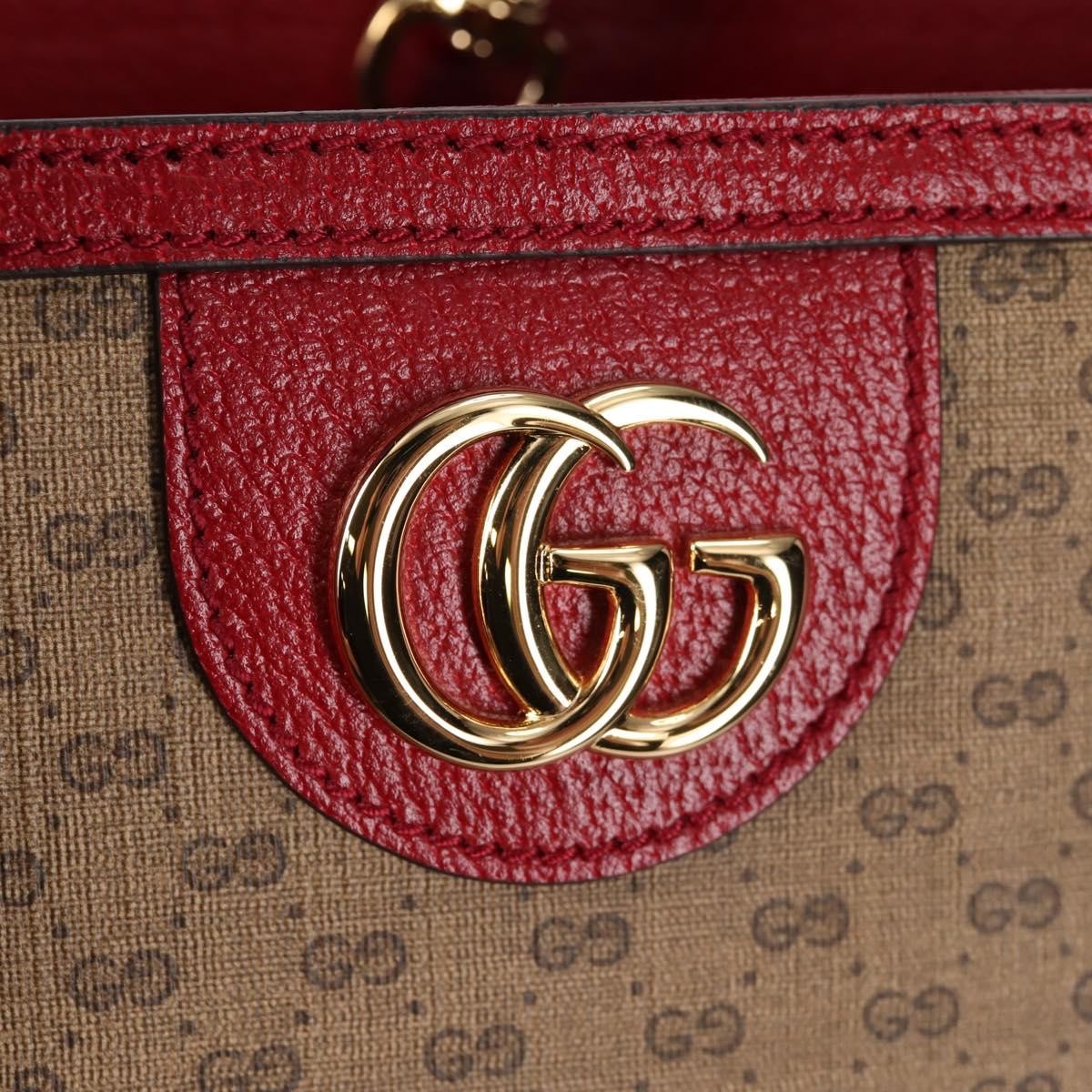 Gucci Doraemon Tote Printed Mini GG Coated Canvas, BROWN, CANVAS, Tote bag