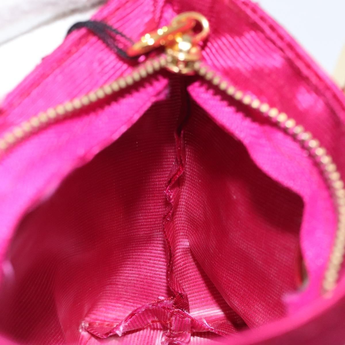 Celine Circle Logo Pouch Nylon, PINK, NYLON, Clutche & pouche