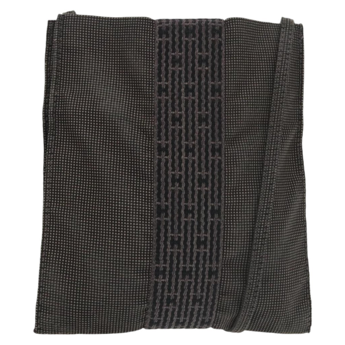 Hermes Herline Crossbody Canvas, GRAY, CANVAS, Crossbody bag