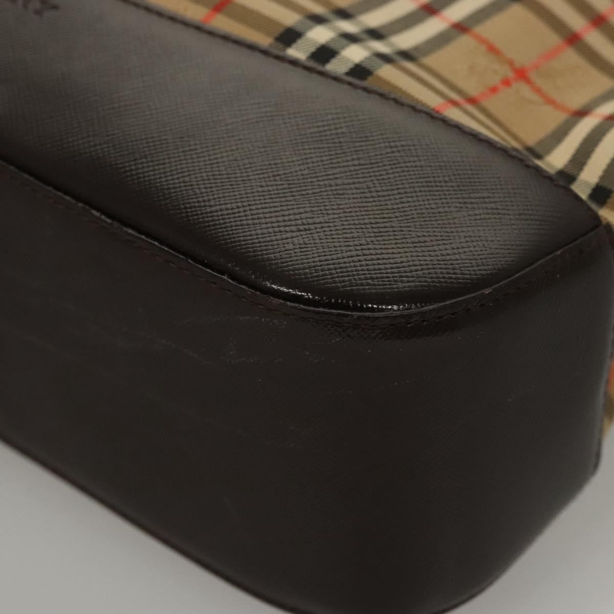 Burberry Shoulder Bag Nova Check Canvas, BEIGE, CANVAS, Shoulder bag