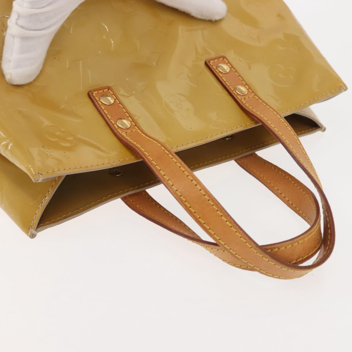 Louis Vuitton Reade Handbag Monogram Vernis, BEIGE, PATENT_LEATHER, Handbag