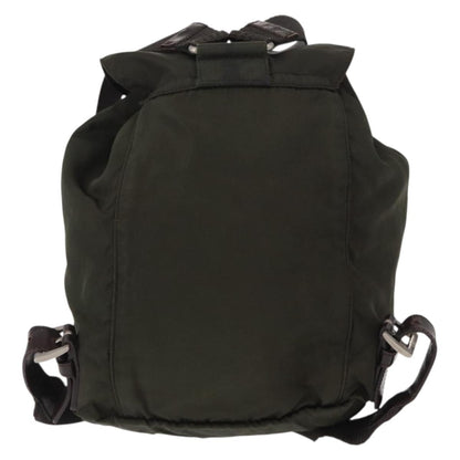 Prada Front Pocket Backpack Tessuto, Khaki, Nylon, Backpack