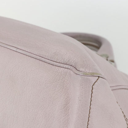 Celine Boogie Satchel Leather, PINK, LEATHER, Handbag