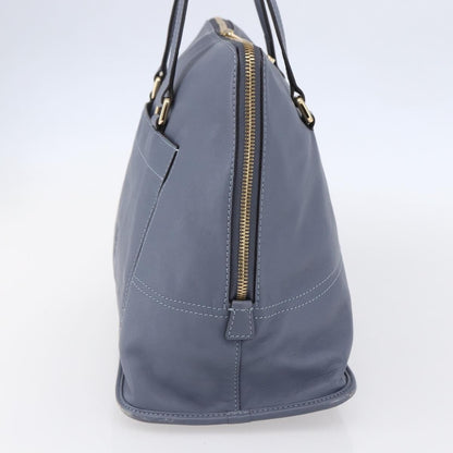 Loewe Anagram handbag Leather, BLUE, LEATHER, Handbag