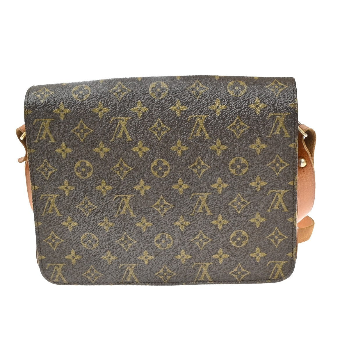 Louis Vuitton Cartouchiere Handbag Monogram Canvas, BROWN, CANVAS, Shoulder bag
