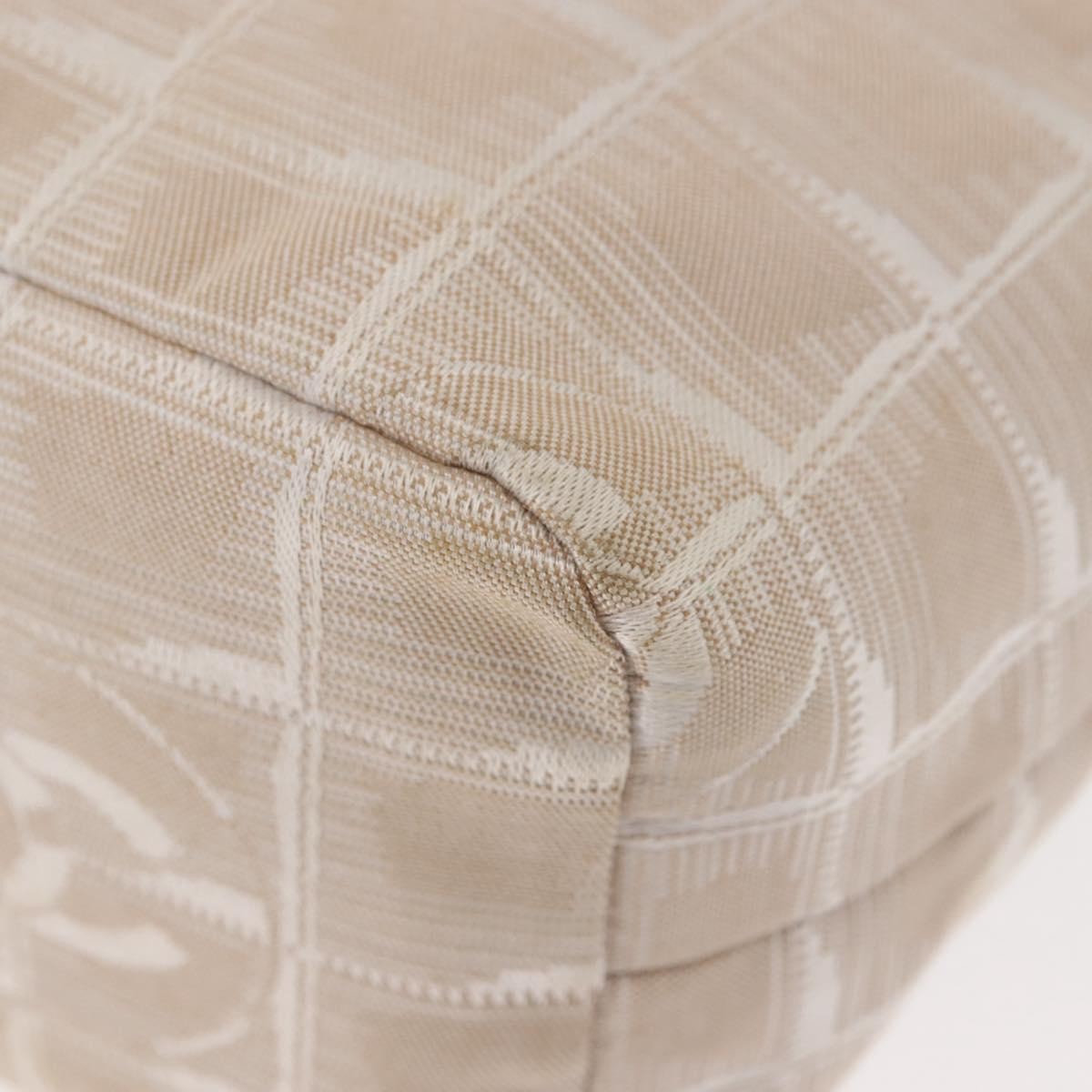 Chanel Travel line pouch Nylon, BEIGE, NYLON, Clutche & pouche