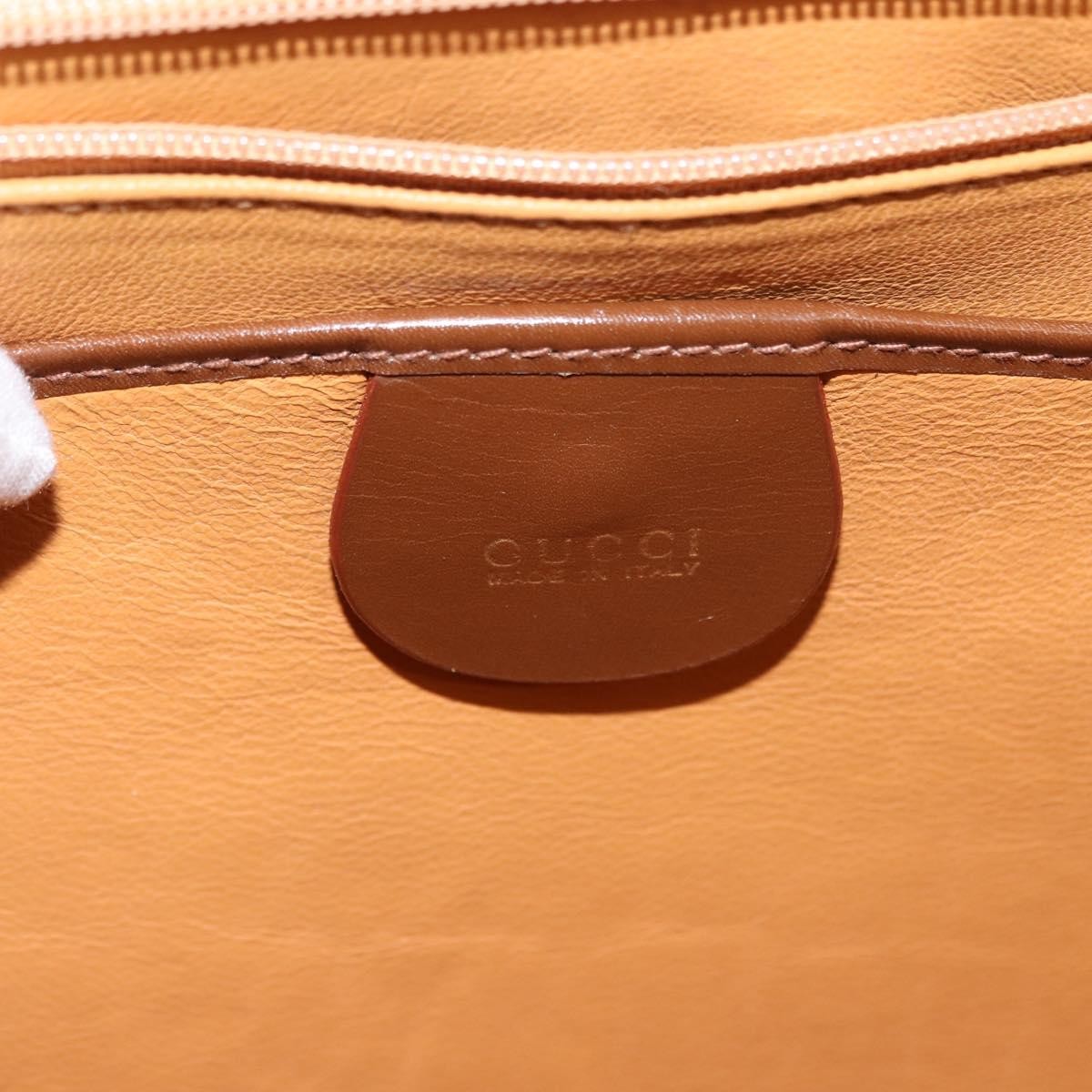 Gucci Vintage Lady Lock Top Handle Bag Leather, BROWN, LEATHER, Handbag